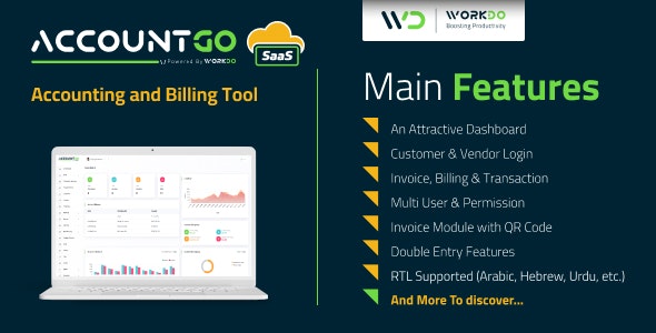 AccountGo SaaS - Accounting and Billing Php Tool